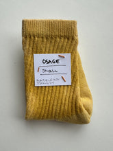 Load image into Gallery viewer, natural dye socks, osage wood, small
