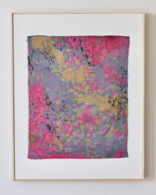 when you close your eyes - naturally dyed silk textile