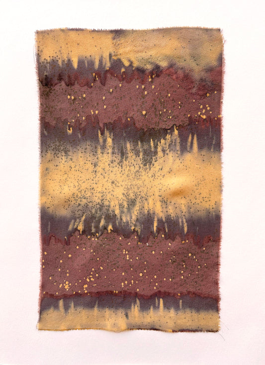 erosion - naturally dyed textile