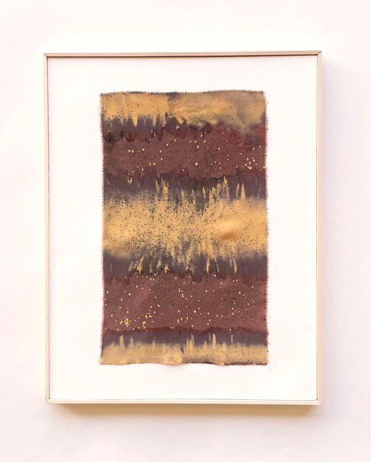 erosion - naturally dyed textile