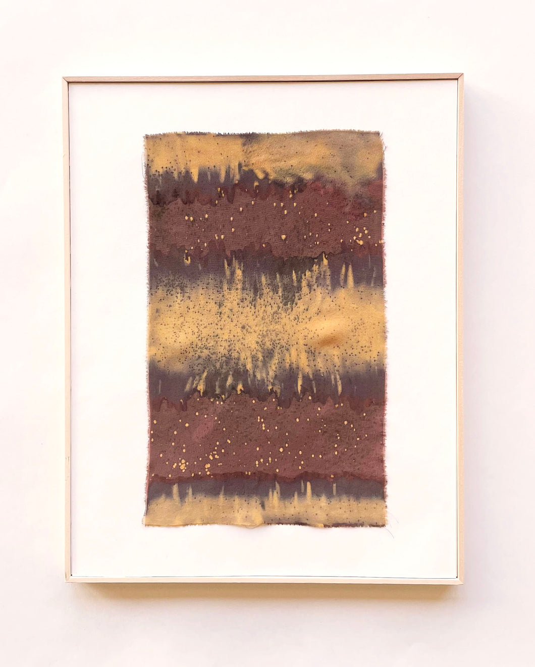 erosion - naturally dyed textile