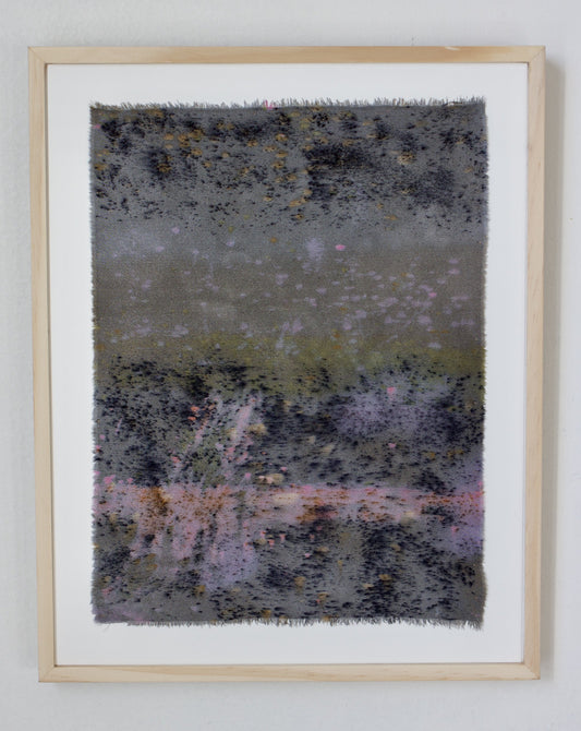 static - naturally dyed silk textile