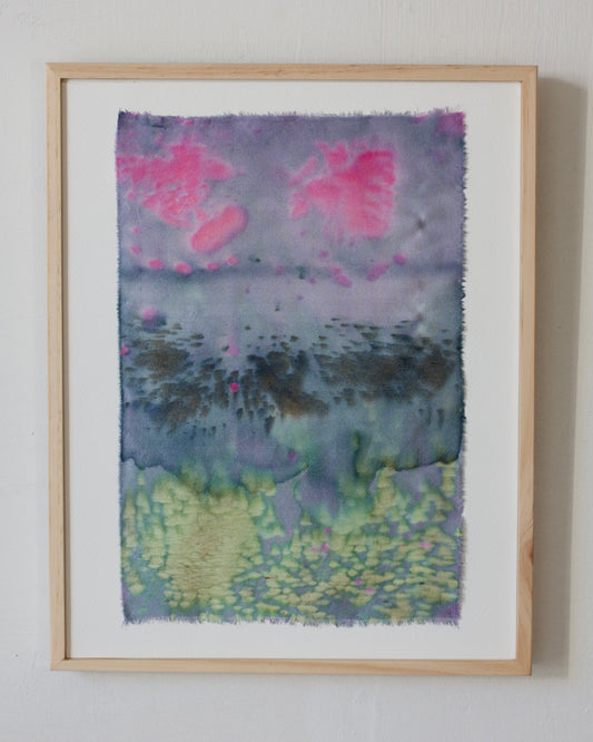 the reef - naturally dyed silk textile