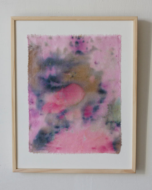 sweet tart - naturally dyed silk textile