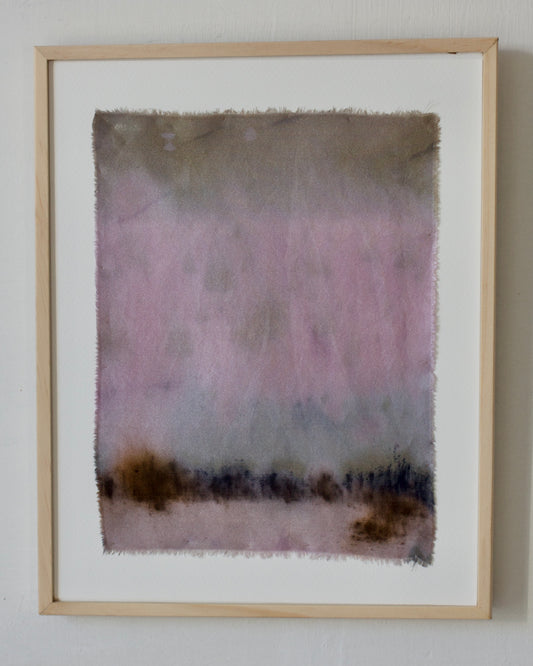a faraway place - naturally dyed silk textile
