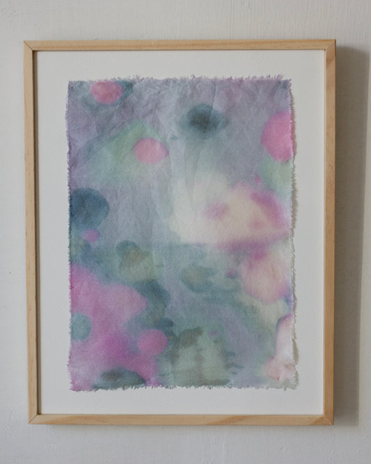 cloudy - naturally dyed silk textile