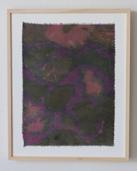 velour - naturally dyed silk textile