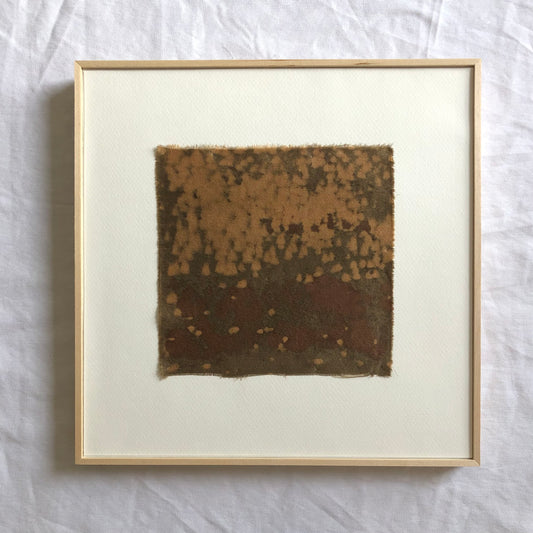 'lanterns' - naturally dyed silk textile