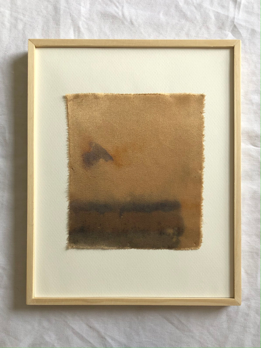 'drought' - naturally dyed silk textile
