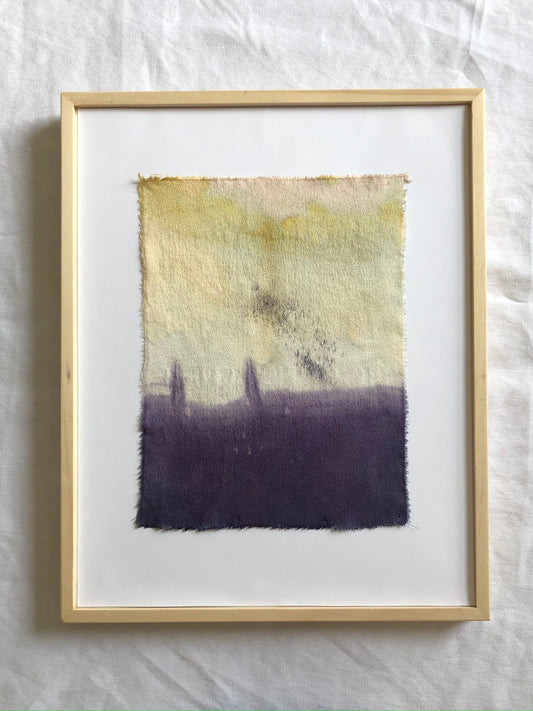 'reunion' - naturally dyed silk textile