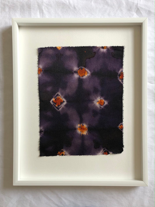 'intention' - naturally dyed silk textile