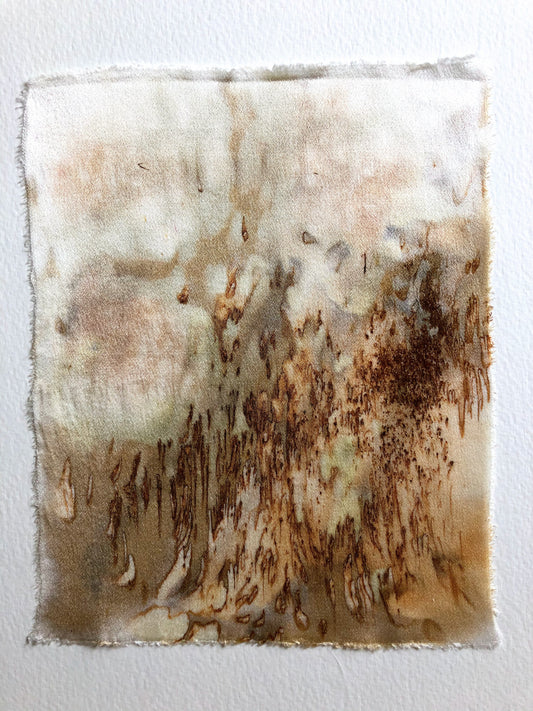 'ascension' - naturally dyed silk textile