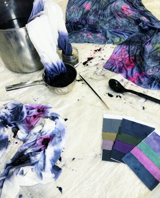 winter blues & painting with pH - natural dyes virtual workshop - feb 27 & 28 2021