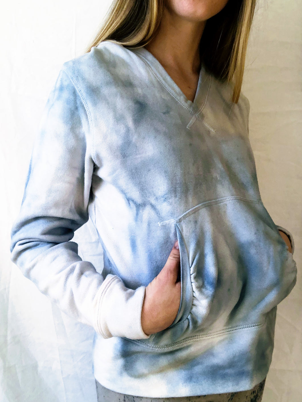 naturally dyed cotton hoodie