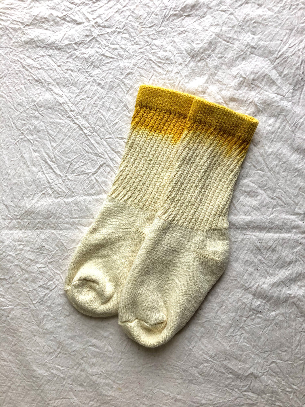 Botanical Dye Organic Cotton Socks - Marigold Fade - XS