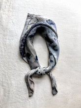 Load image into Gallery viewer, naturally dyed silk scarf - blue shadow
