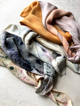 Load image into Gallery viewer, naturally dyed silk scarf - mango
