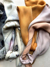 Load image into Gallery viewer, naturally dyed silk scarf - sunrise
