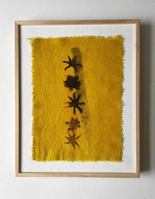 burnt - naturally dyed textile