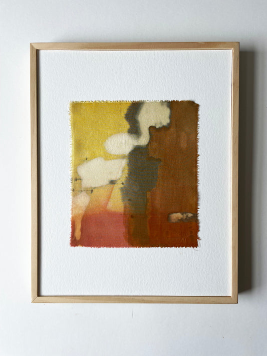 forsythia I - naturally dyed textile