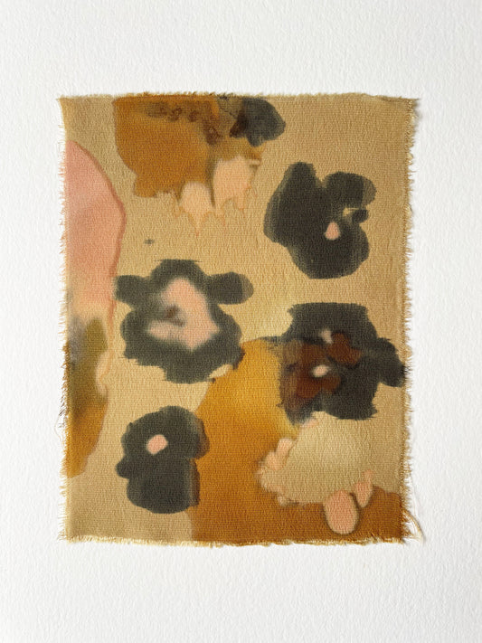 cherry blossom - naturally dyed textile