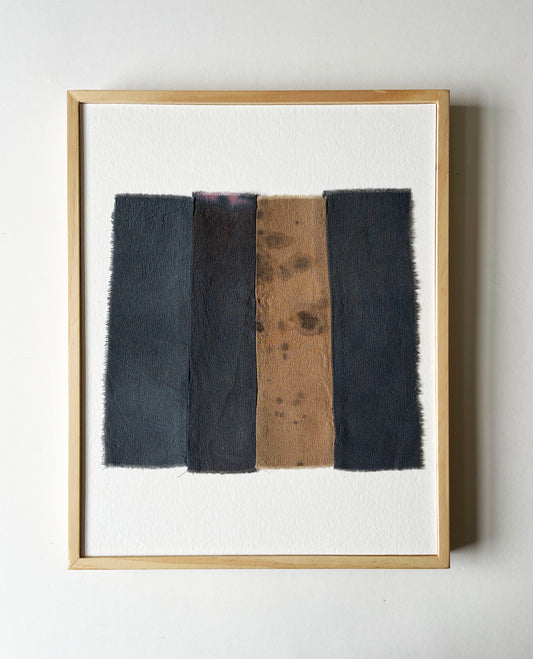water panels 3 - naturally dyed textile