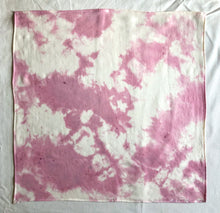 Load image into Gallery viewer, naturally dyed silk scarf - strawberry marble

