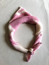 Load image into Gallery viewer, naturally dyed silk scarf - strawberry marble
