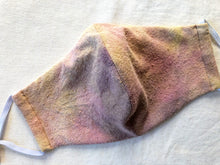 Load image into Gallery viewer, raw silk face mask naturally dyed - sorbet
