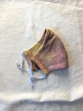 Load image into Gallery viewer, raw silk face mask naturally dyed - sorbet
