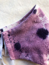 Load image into Gallery viewer, raw silk face mask naturally dyed - berry
