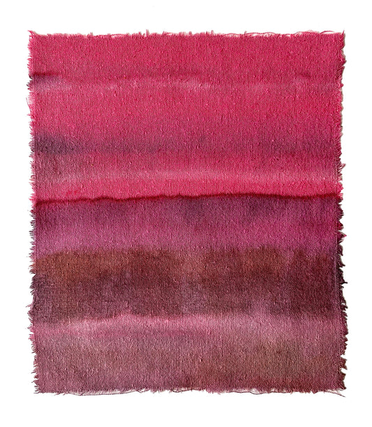 cochineal - naturally dyed textile