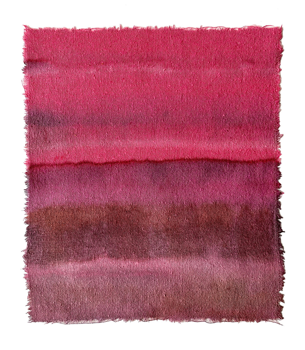 cochineal - naturally dyed textile