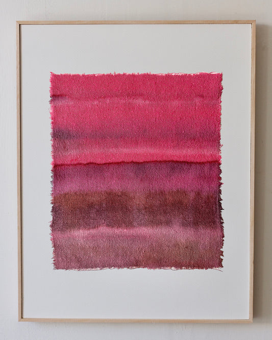 cochineal - naturally dyed textile