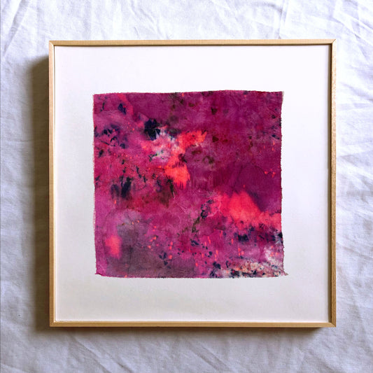 electric - naturally dyed textile