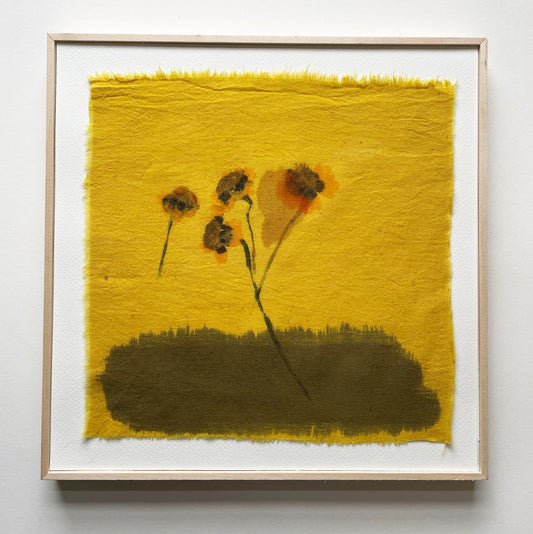 grounding - naturally dyed textile