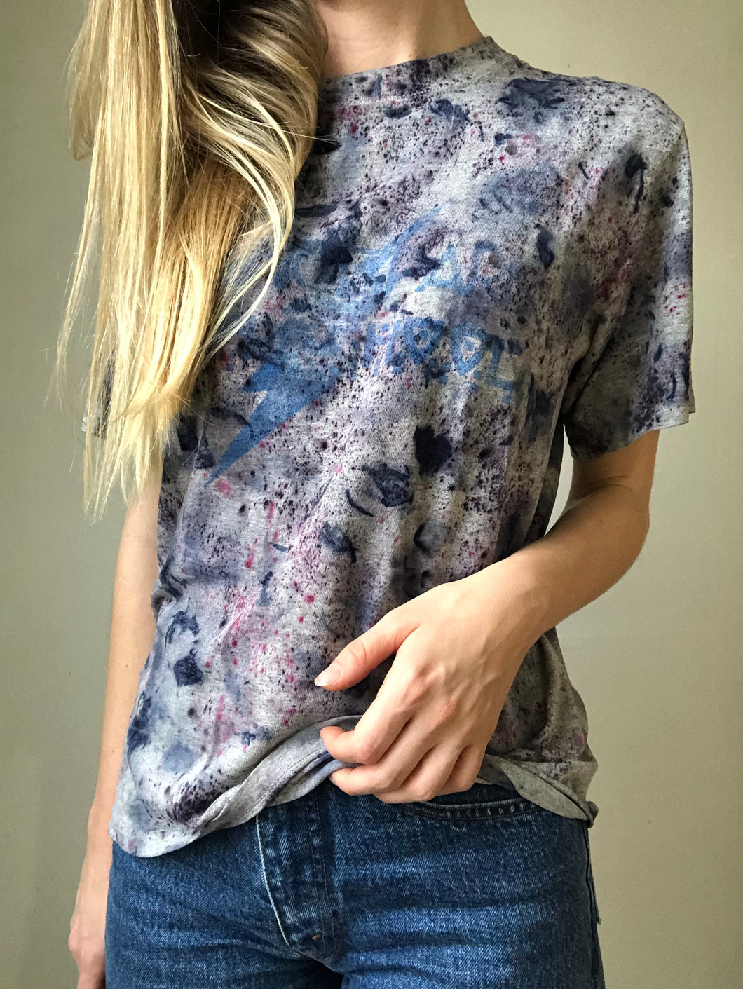 naturally dyed cotton graphic tee