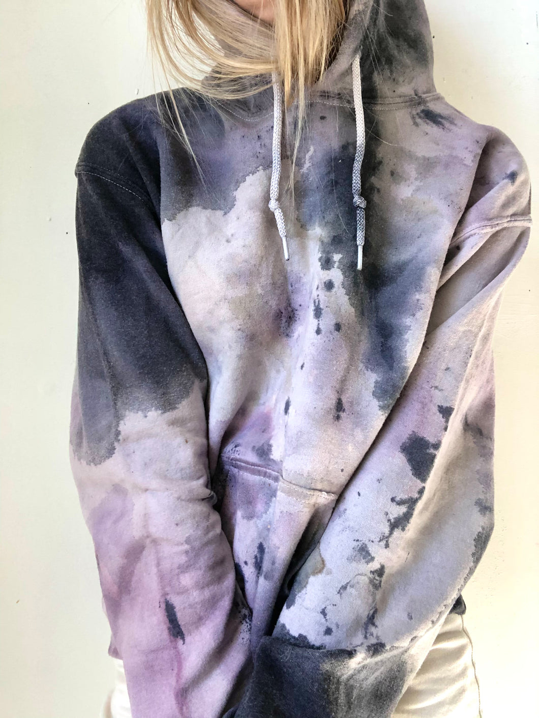 naturally dyed cotton hoodie