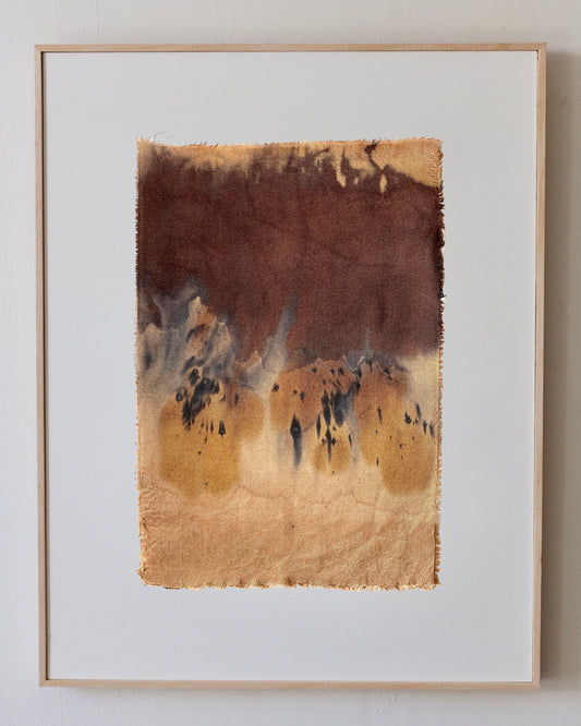 landscape - naturally dyed textile