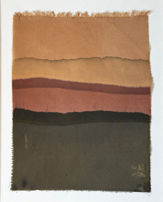 layers - naturally dyed textile