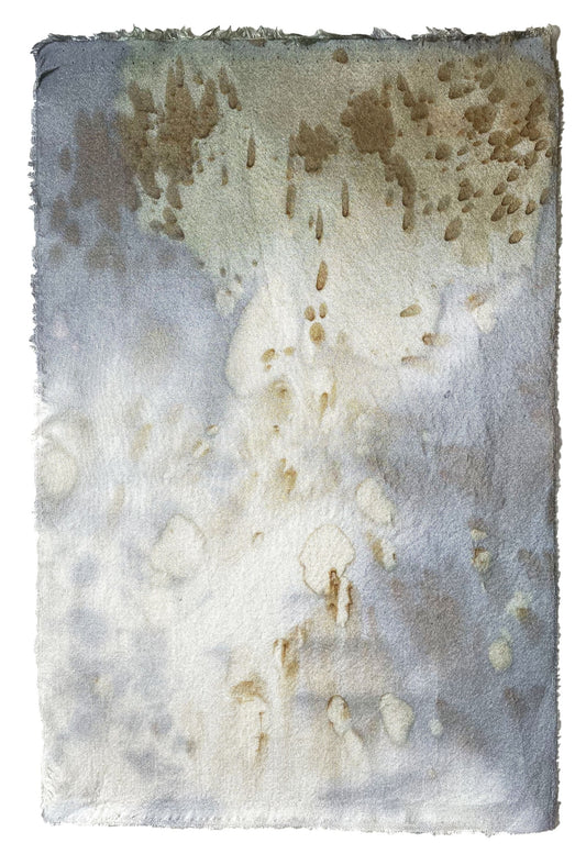rain I - naturally dyed textile