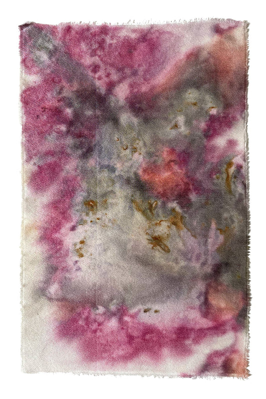 snow 1 - naturally dyed textile