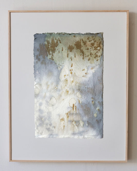 rain I - naturally dyed textile