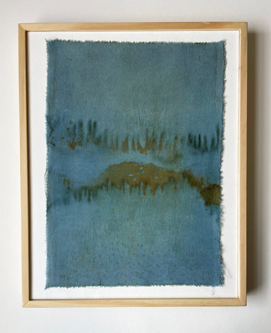 reflection - naturally dyed textile