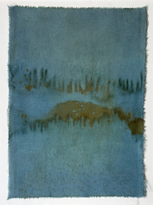 reflection - naturally dyed textile
