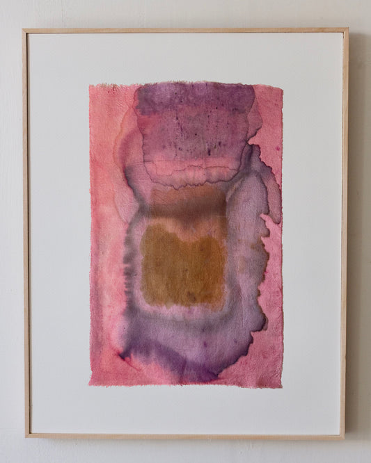 self portrait - naturally dyed textile